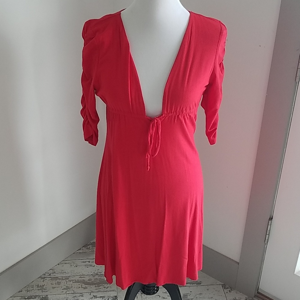 Red Guess dress